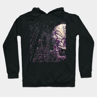 Skull in the rain Hoodie